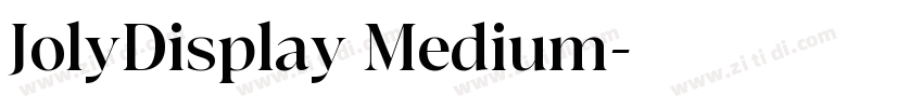 JolyDisplay Medium字体转换